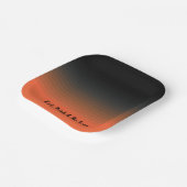 Essen Sie trinken und Beängstigend sein, schwarz u Pappteller (Gewinkelt)