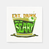 Essen Sie trinken und beängstigend sein Serviette (Vorderseite)