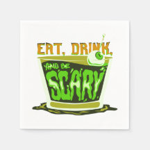 Essen Sie trinken und beängstigend sein