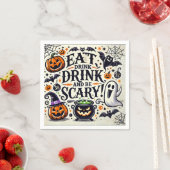 Essen Sie trinken und Beängstigend sein Serviette (Beispiel)