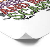 Essen Sie trinken und Beängstigendes Halloween-Par Poster (Ecke)