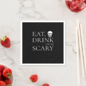 Essen Sie trinken und Beängstigendes Halloween-Par Serviette (Beispiel)