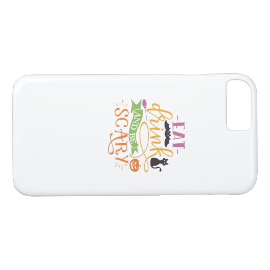 Essen Sie trinken und Beängstigendes Kostenvoransc Case-Mate iPhone Hülle (Rückseite (Horizontal))