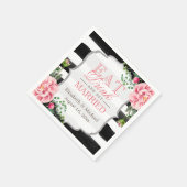 Essen Sie trinken und erhalten Sie Verheiratete ro Serviette (Ecke)