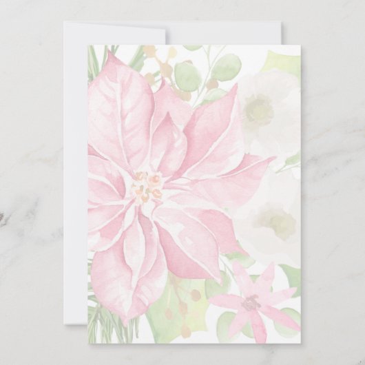 Essen Sie trinken und fühlen Sie sich am blumigen Einladung (Rückseite)