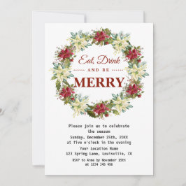 Essen Sie trinken und fühlen Sie sich wie ein flor Einladung