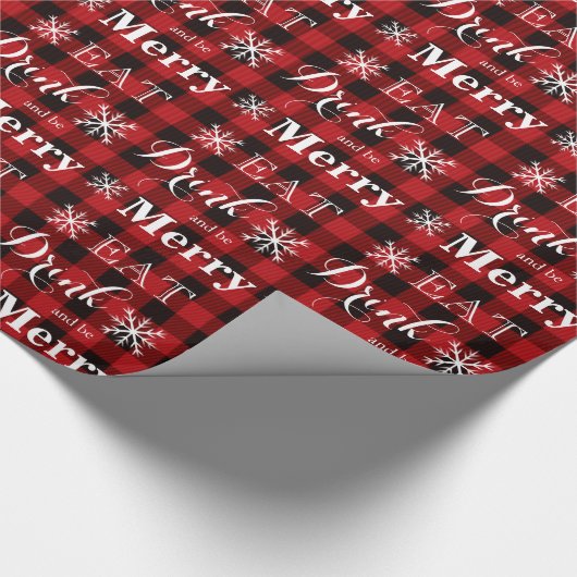 Essen Sie trinken und fühlen Sie sich wie ein kari Geschenkpapier (Ecke)