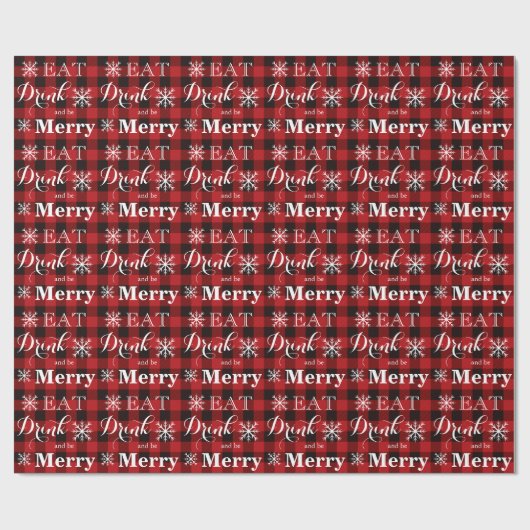 Essen Sie trinken und fühlen Sie sich wie ein kari Geschenkpapier (Flach)