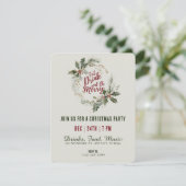 Essen Sie trinken und fühlen Sie sich wohl wie ein Einladung (Stehend Vorderseite)