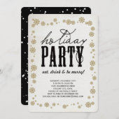 Essen Sie trinken und genießen Sie die Rustikale F Einladung (Vorne/Hinten)