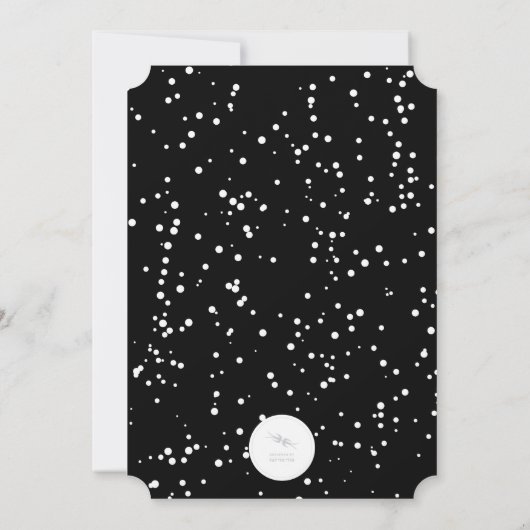 Essen Sie trinken und genießen Sie die Rustikale F Einladung (Rückseite)