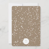 Essen Sie trinken und genießen Sie die Rustikale F Einladung (Rückseite)