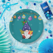 Essen Sie trinken und gnomie sein Pappteller (Party)