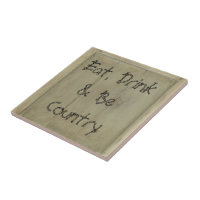 Essen Sie trinken und Land sein