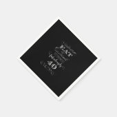 Essen Sie trinken und lassen Sie sich herrlich vie Serviette (Ecke)