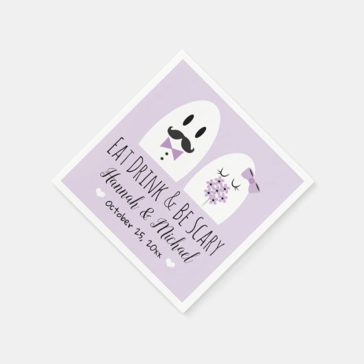 Essen Sie trinken und seien Sie Beängstigend Napki Serviette (Ecke)