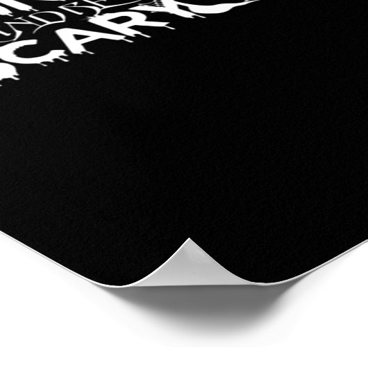 Essen Sie trinken und seien Sie Beängstigend. Poster (Ecke)