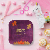 Essen Sie trinken und seien Sie dankbar Blätter Pappteller (Party)