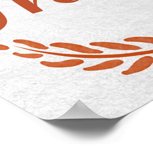 Essen Sie trinken und seien Sie dankbar Fall Ernte Poster (Ecke)