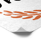 Essen Sie trinken und seien Sie dankbar Fall Ernte Poster (Ecke)