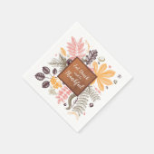 Essen Sie trinken und seien Sie dankbar Serviette (Ecke)