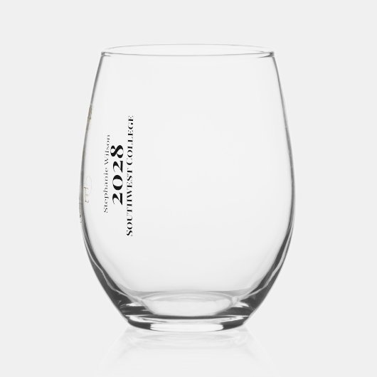 Essen Sie trinken und seien Sie der Absolvent Weinglas Ohne Stiel (Links)