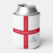 Essen Sie trinken und seien Sie englische St Georg Dosenkühler (Kanne Vorderseite)
