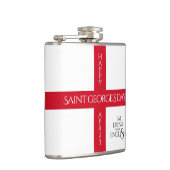 Essen Sie trinken und seien Sie englische St Georg Flachmann (Rechts)