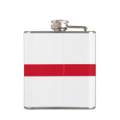 Essen Sie trinken und seien Sie englische St Georg Flachmann (Rückseite)