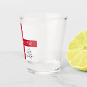 Essen Sie trinken und seien Sie englische St Georg Schnapsglas (Rechts)