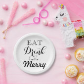 Essen Sie trinken und seien Sie froh Pappteller (Party)