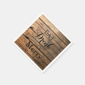 Essen Sie trinken und seien Sie froh Serviette (Ecke)