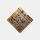 Essen Sie trinken und seien Sie froh Serviette (Ecke)