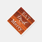 Essen Sie trinken und seien Sie froh Serviette (Ecke)