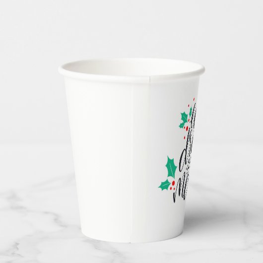 Essen Sie trinken und seien Sie fröhlich. Pappbecher (Rechts)