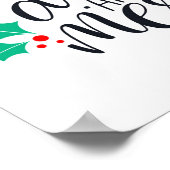 Essen Sie trinken und seien Sie fröhlich. Poster (Ecke)