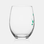 Essen Sie trinken und seien Sie fröhlich. Weinglas Ohne Stiel (Rechts)