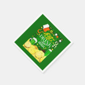 Essen Sie trinken und seien Sie irisch Serviette (Ecke)