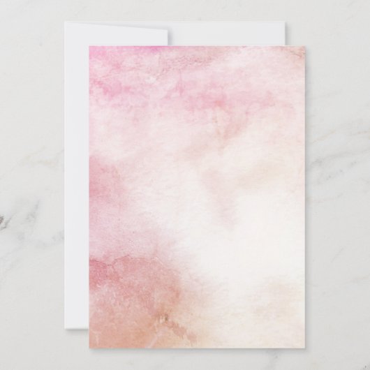 Essen Sie trinken und seien Sie Verheiratete Aquar Einladung (Rückseite)