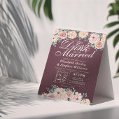 Essen Sie trinken und seien Sie Verheiratete Blume Einladung