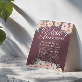 Essen Sie trinken und seien Sie Verheiratete Blume Einladung