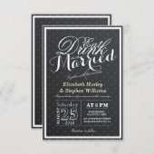 Essen Sie trinken und seien Sie Verheiratete schwa Einladung (Vorne/Hinten)