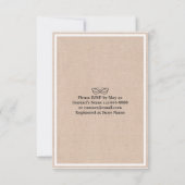 Essen Sie trinken und seien Sie Verheirateter Chic Einladung (Rückseite)