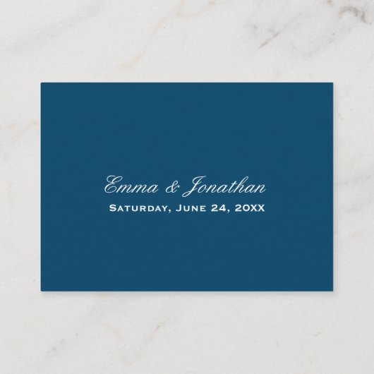 Essen Sie trinken und seien Sie Verheirateter Mari Platzkarte (Rückseite)