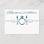 Essen Sie trinken und seien Sie Verheirateter Mari Platzkarte (Vorderseite)