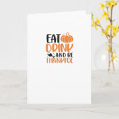 Essen Sie trinken und sind Sie Beängstigend sauber Karte (Gelbe Blume)