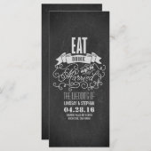 Essen Sie trinken und verheiratet Hochzeitsfeiern Programm (Vorne/Hinten)