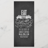 Essen Sie trinken und verheiratet Hochzeitsfeiern Programm (Vorderseite)