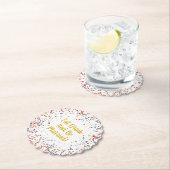 Essen Sie trinken und Verheiratet Hochzeitsfeiern  Untersetzer (Vor Ort)