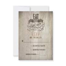 Essen Sie trinken und verheiratet Hochzeitskarten